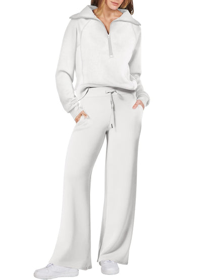 Sarah | Stijlvolle Zip- en Relax-Set met Lange Mouwen