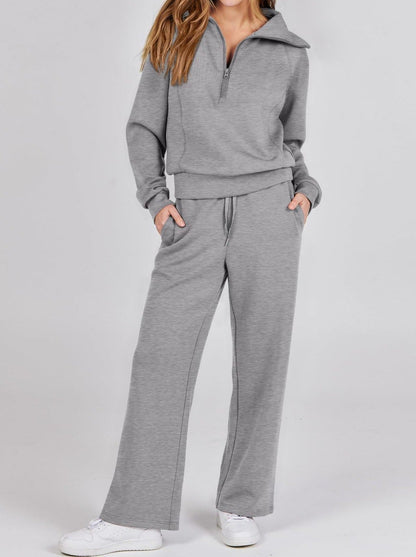 Sarah | Stijlvolle Zip- en Relax-Set met Lange Mouwen