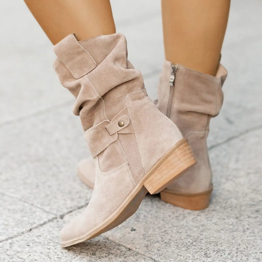 Nina | Stijlvolle en Comfortabele Suede Enkellaarsjes