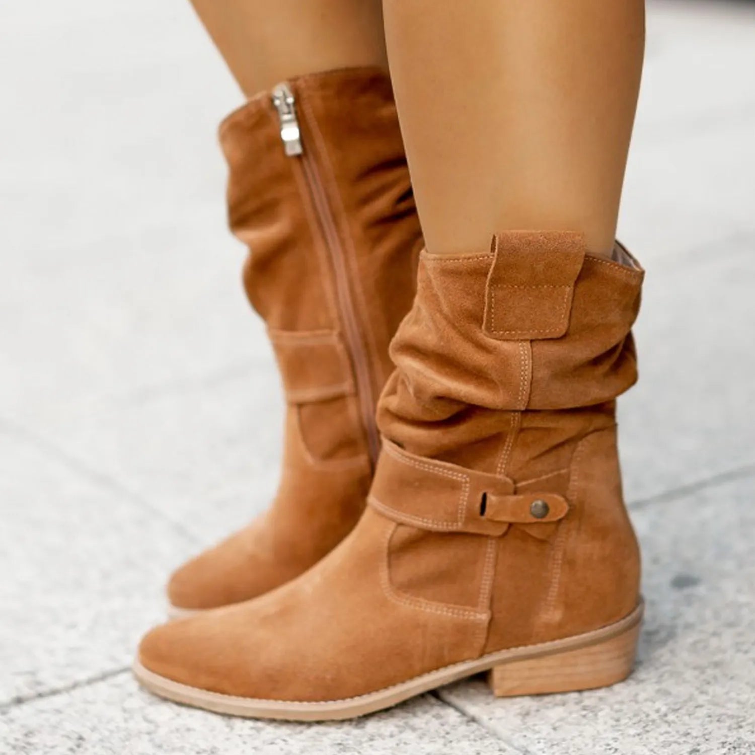 Nina | Stijlvolle en Comfortabele Suede Enkellaarsjes
