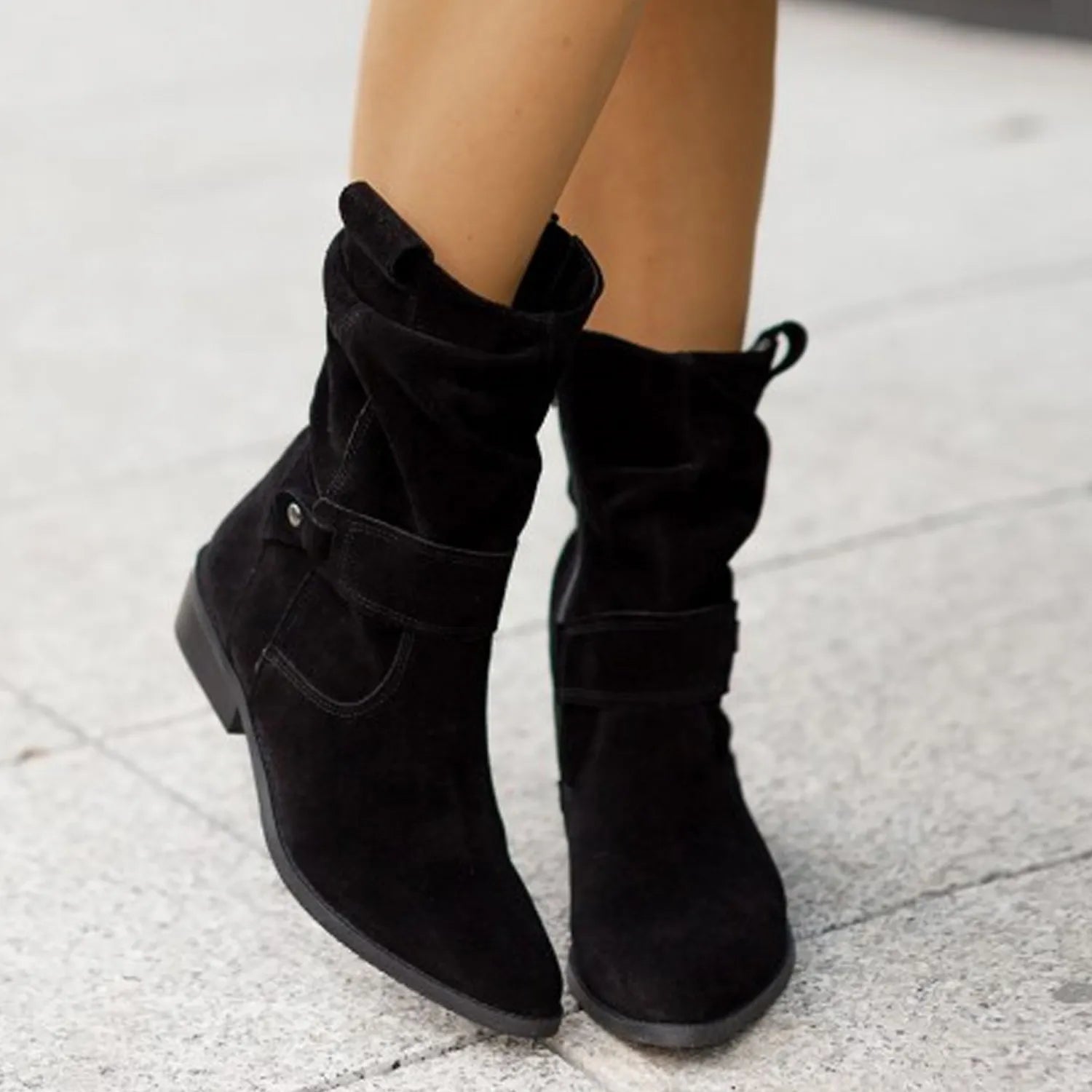 Nina | Stijlvolle en Comfortabele Suede Enkellaarsjes
