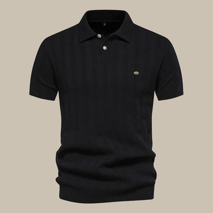 Stijn | Stijlvolle merino polo met korte mouw