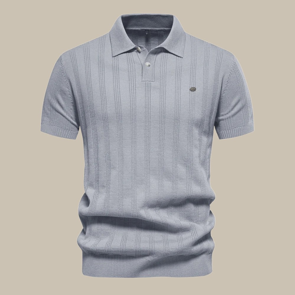 Stijn | Stijlvolle merino polo met korte mouw