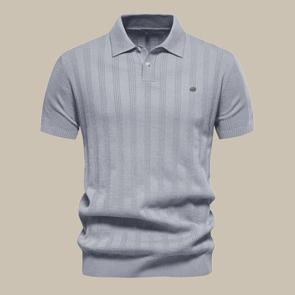 Stijn | Stijlvolle merino polo met korte mouw